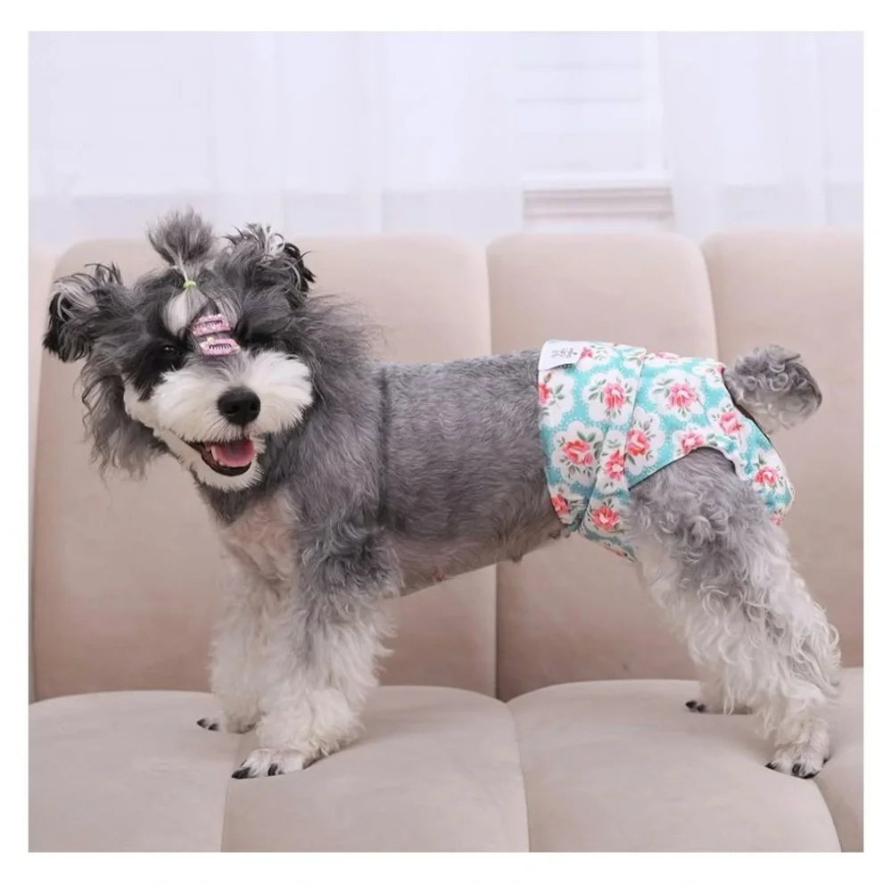 Cute Bone Reusable Dog Diapers Female Washable Doggie Diapers